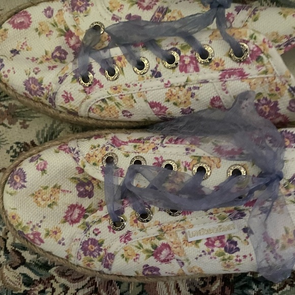 Love Shack Fancy x Superga Jute Floral Espadrille Cottagecore Sneakers 41 1/2 - Picture 9 of 15